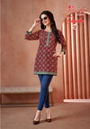 Omisha Vol 4 By Balaji Poplin Cotton Printed Ladies Top Wholesale Market In Surat